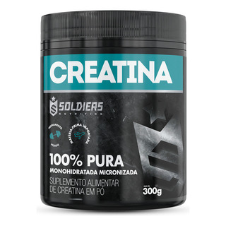 Creatina Monohidratada Pote 300g 100% Pura Soldiers Nutrition Creatina Monohidratada Pote 300g 100% Pura Soldiers Nutrition