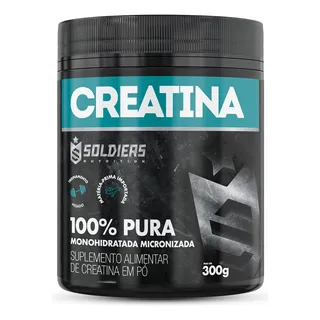 Creatina Monohidratada Pote 300g 100% Pura Soldiers Nutrition Creatina Monohidratada Pote 300g 100% Pura Soldiers Nutrition