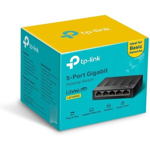 Switch Hub 5 Portas Tp Link Ls1005g Gigabit 10/100/1000mbps Switch Hub 5 Portas Tp Link Ls1005g Gigabit 10/100/1000mbps