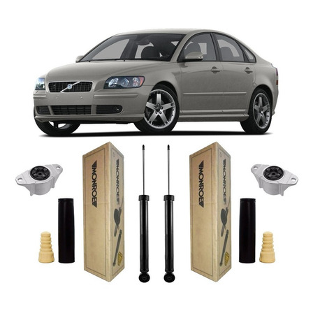 Par Amortecedor + Kit Traseiro Volvo S40 2005 2006 2007 2008 Par Amortecedor + Kit Traseiro Volvo S40 2005 2006 2007 2008