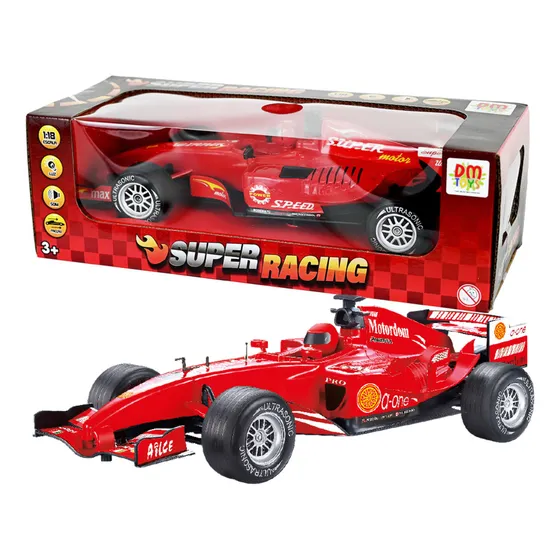 Carrinho F1 Fricção Pullback Superracing Com Luz Som Ferrari Cor Multicolor