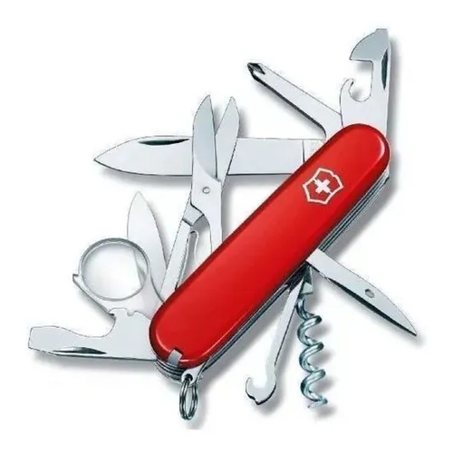 Cortapluma Multifunción Victorinox Explorer 16u 101g Color Rojo