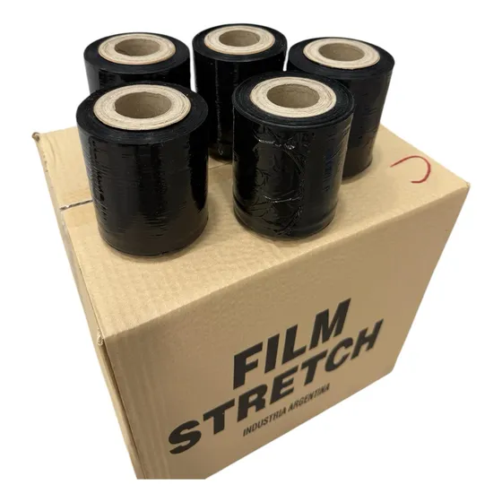 Caja Film Stretch Negro Embalaje X 36 Uni. De 10cm. 
