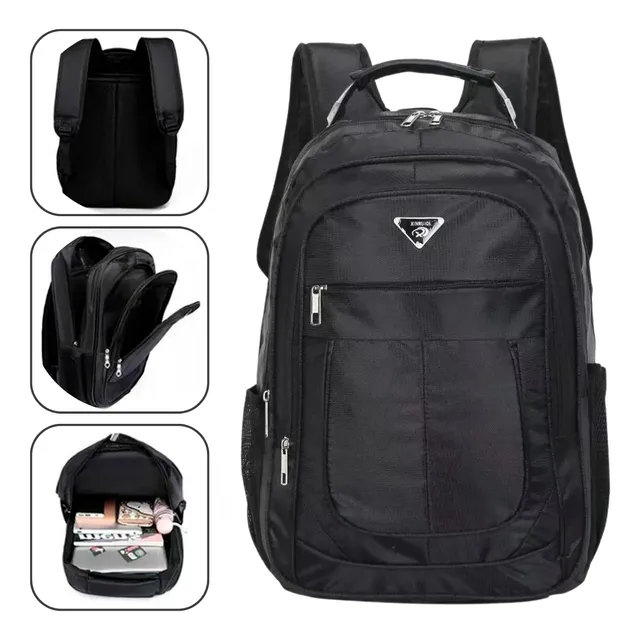Mochila Notebook Escolar Faculdade Costas Lisa 40l Preto Impermeåvel Alça Reforçada Uniserx Desenho Do Tecido Liso Pop Mochila Notebook Escolar Faculdade Costas Lisa 40l Preto Impermeåvel Alça Reforçada Uniserx Desenho Do Tecido Liso Pop