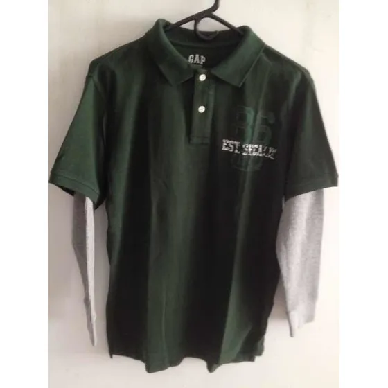 Chemise Manga Larga Para Niños Gap-original
