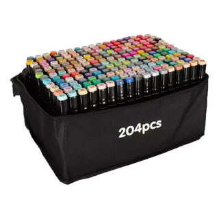 Plumones Marcadores Colores Profesionales Doble Punta 204pzs Plumones Marcadores Colores Profesionales Doble Punta 204pzs