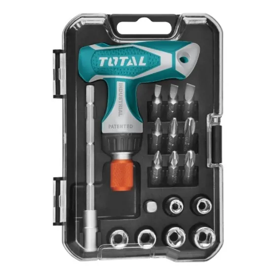 Destornillador Con Puntas Intercambles Y Dados: 18 Pzs.