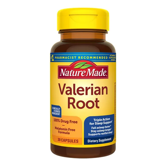 Raíz De Valeriana Sleep Aid Nature Made 30 Cápsulas Para 30