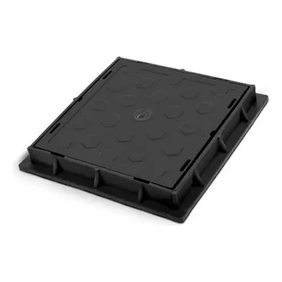 Tapa Para Camara Con Marco 20x20 Resina Soporta 1 Toneladas