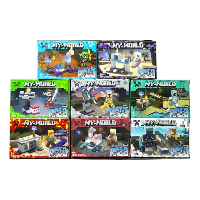 Set Minifiguras Minecraft My World Bloques De Construccion