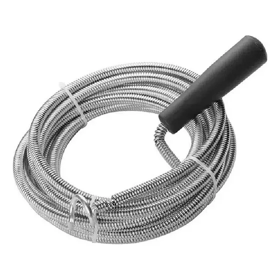 Guaya Destapa Cañería Inodoro Desagüe Poceta Baño 9mm X 10m