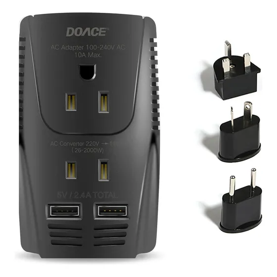 Convertidor De Voltaje De Viaje Doace De 2000 W Actualizado 