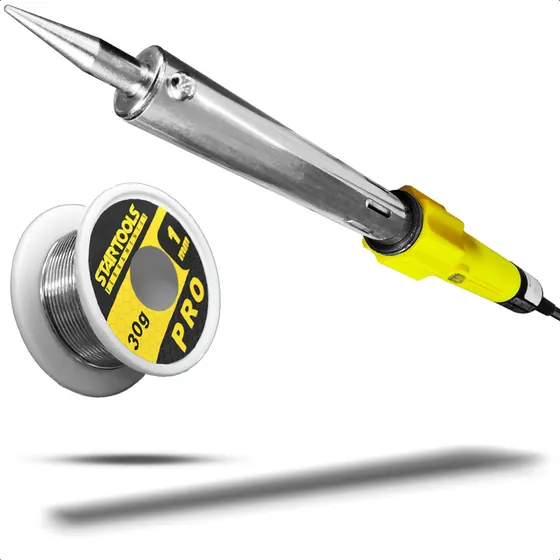 Ferro De Solda Profissional 100w 127v + 1 Tubo De Estanho