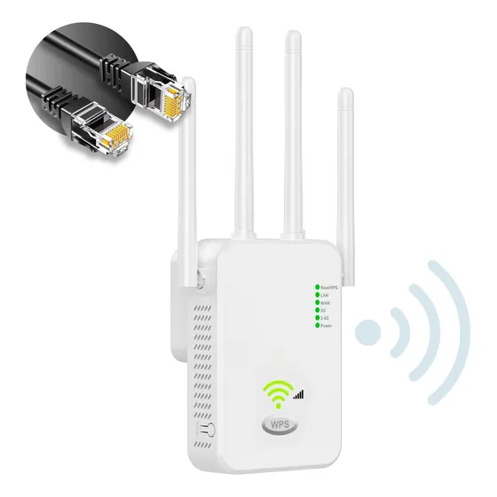 Repetidor Roteador Amplificador Wifi Dual Band 4 Antena Knup