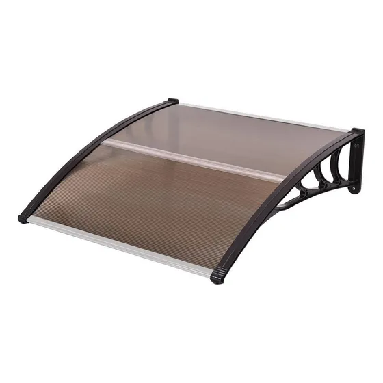 Alero Policarbonato Bronce 1 X 0,8 M Techo Ahumado Toldo 100