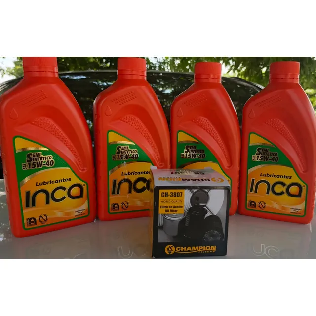 Aceite 15w40 Semisintetico Inca Combo 4l+filtro
