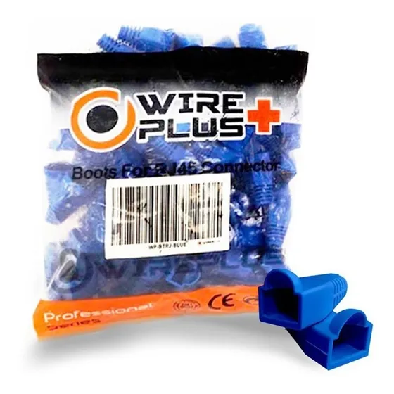 Wireplus Bota De Conectores Rj45 Azul