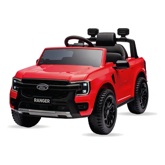 Carro Elétrico Infantil Com Controle Remoto Ford Ranger 12v Cor Vermelho