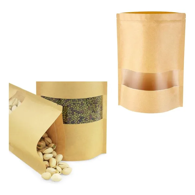 Bolsa Visor Papel Ziploc Cartón 20x30 Cm - Pack 100 Unidades