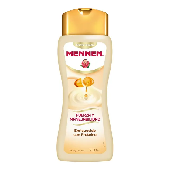 Shampoo Mennen Proteína 2 En 1 Fuerza Y Manejabilidad 700 Ml