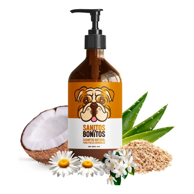 Shampo De Avena Para Perros Piel Sensible 100% Natural 480ml