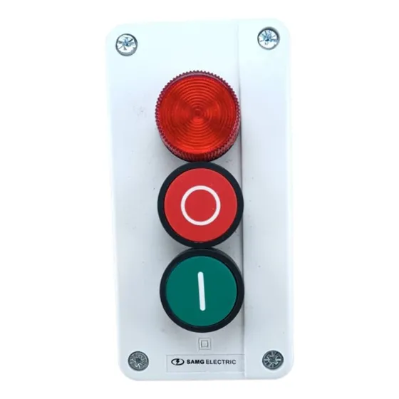 Caja Con Pulsador Star - Stop Con Piloto 