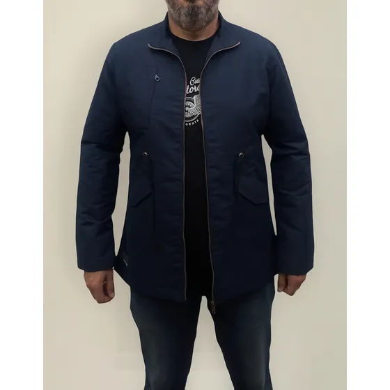 Chaqueta  Hombre Larga Azul Marino