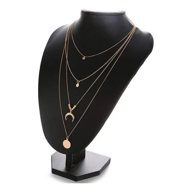 Kit 4 Choker Dourado Maxi Colar Ouro Prata Coleira Chocker
