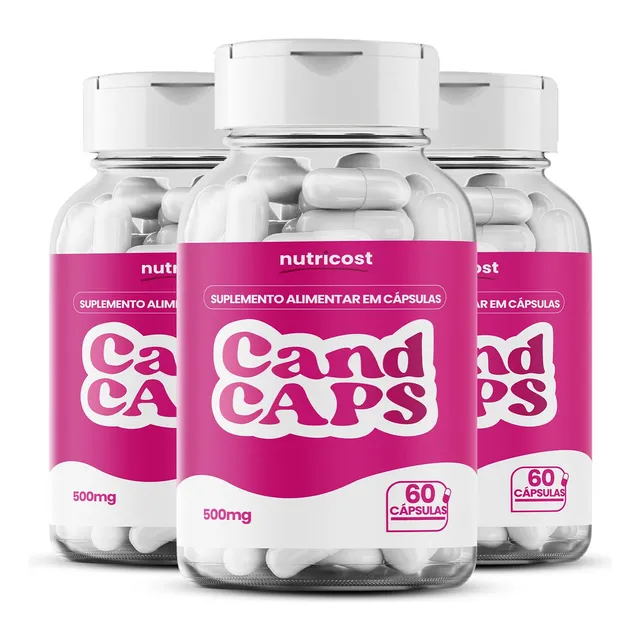 3x Cand Caps Original 60 Cápsulas- Loja Oficial - Envio Hoje
