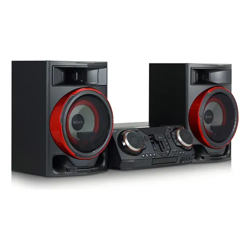 Mini componente preto LG Xboom ON9 com Bluetooth 1800W de potência