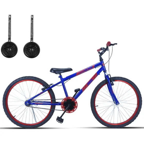 Bicicleta Infantil Aro 24 Com Rodinhas Sem Marchas Mcz18