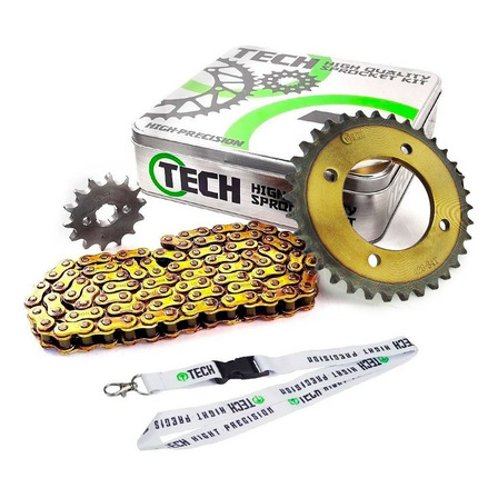 Kit Transmision Honda Biz 125 Marca Tech Reforzada Kit Transmision Honda Biz 125 Marca Tech Reforzada