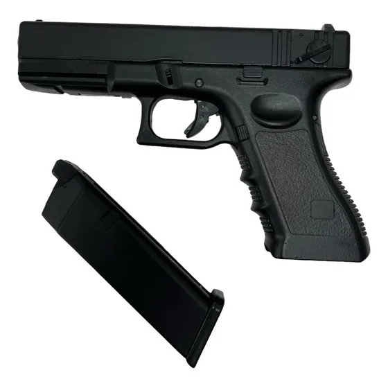 Pistola Airsoft Glock 18c Green Gas Automatica Blowback