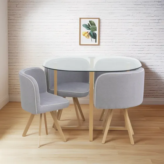 Juego De Comedor 4 Sillas 