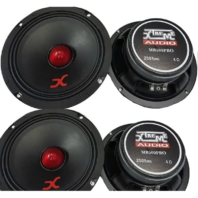  2 Par Alto Falante 6  Mid-range Mb500pro 500rms Ñ Zetta 