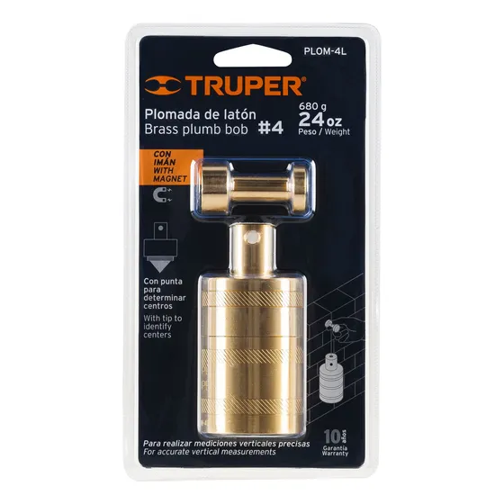 Plomada Bronce T/ Criolla Truper Cod: 1625069