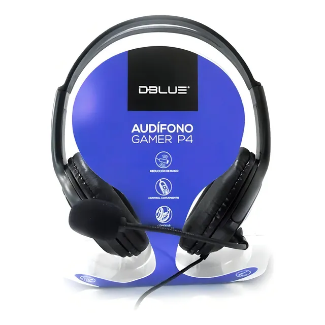 Audífono Dblue Para Consola Dbagm41 Con Micrófono Pc P4 Alám Color Negro