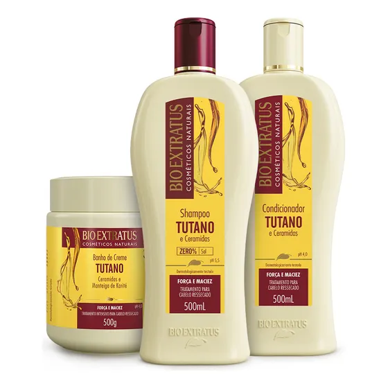 Kit Tutano Bio Extratus Sh. Cond. E Banho De Creme (500ml/g)