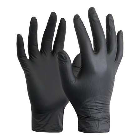Guantes Nitrilo Negro 5 Pares Grueso 6mil Alimento Industria Guantes Nitrilo Negro 5 Pares Grueso 6mil Alimento Industria