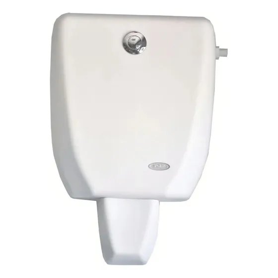 Cisterna Boton Frontal Plastica Blanca 