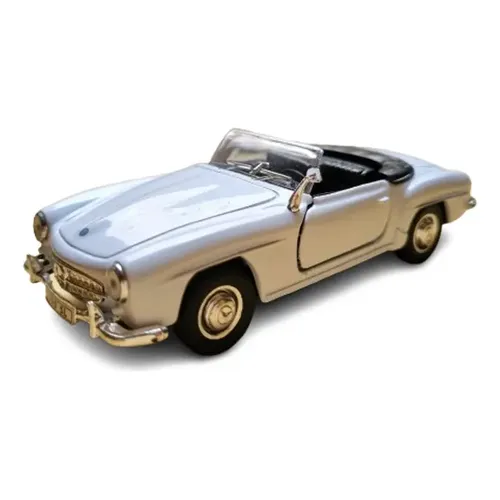 Miniatura Carro Mercedes-Benz 190 SL Branco Escala 1:43 Welly