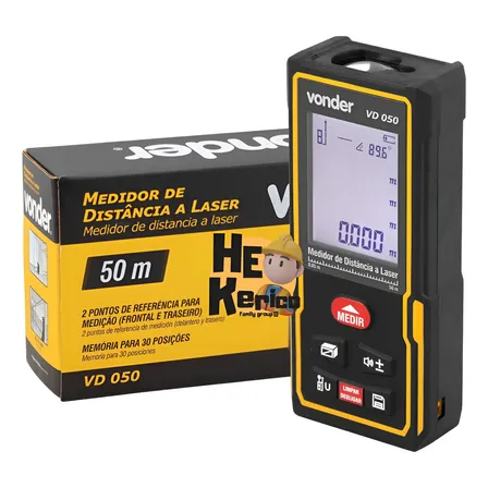 Trena Eletronica Medidor Distancia Digital A Laser 50 Metros
