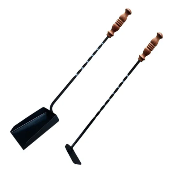 Fenart Premium Juego De Asador Palita Y Atizador Para Parrilla