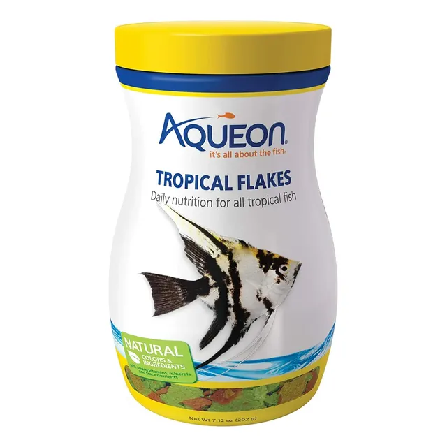 Alimento Para Peces Tropicales Aqueon Hojuelas Color 202grs