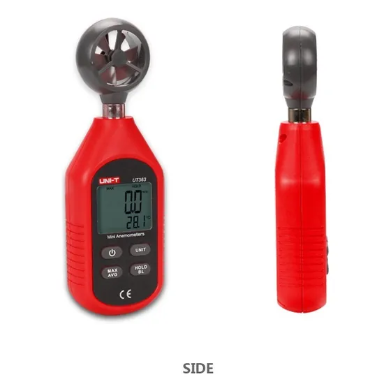 Medidor Digital De Temperatura Y Velocidad Del Viento, Lcd