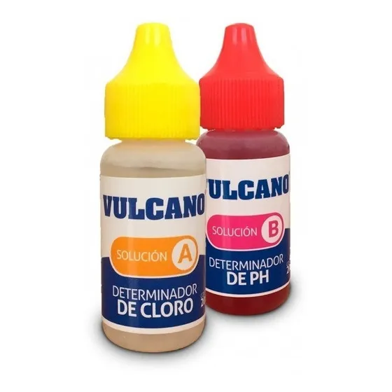 Kit Reactivos Repuesto Vulcano De Ph Y De Cloro Laboratorio!