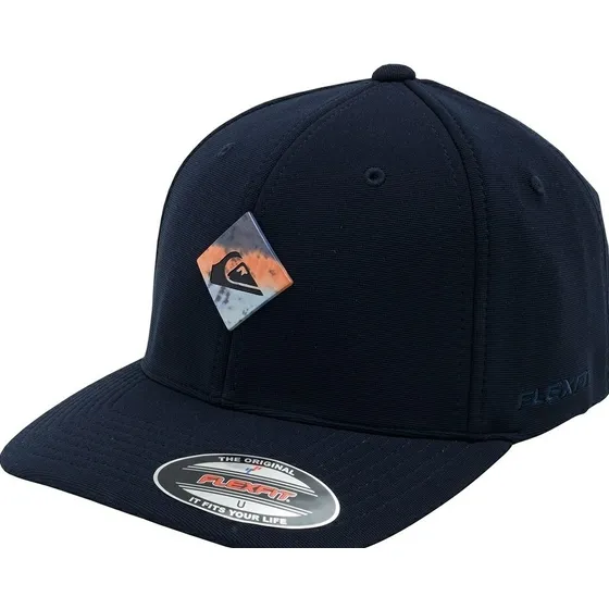 Bone Quiksilver Plate Silk Slab Navy M Letreiro Flexfit