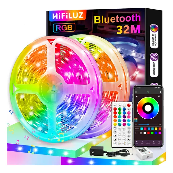 Tira De Luces Led App Bluetooth Control Rgb