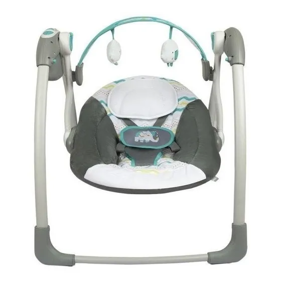 Silla mecedora para bebé Infanti Swing eléctrica geométrico verde