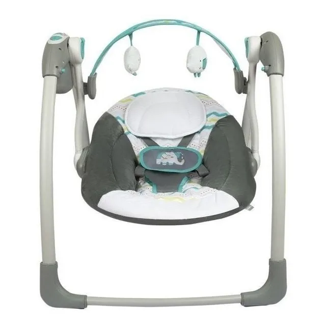 Silla mecedora para bebé Infanti Swing eléctrica geométrico verde